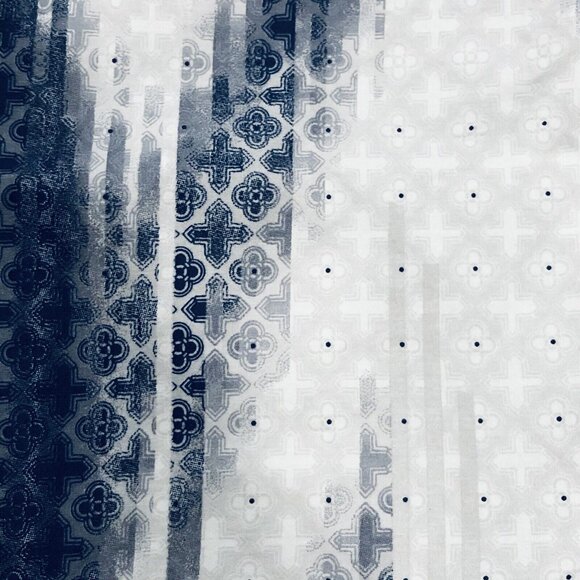 West Elm Set of 2 Navy Blue White Square Pillowcase 26” x 26” Pillow cover Dye - Picture 3 of 9